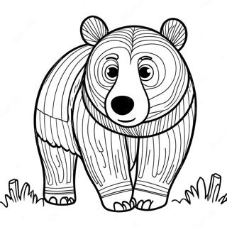 Brown Bear Coloring Page 3876-3139