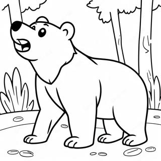 Brown Bear Coloring Page 3876-3140