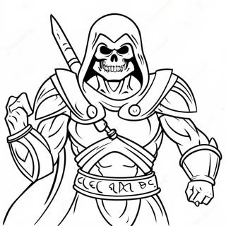 Skeletor In Battle Armor Coloring Page 38794-31036