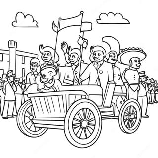 Colorful 16 De Septiembre Parade Coloring Page 38804-31039