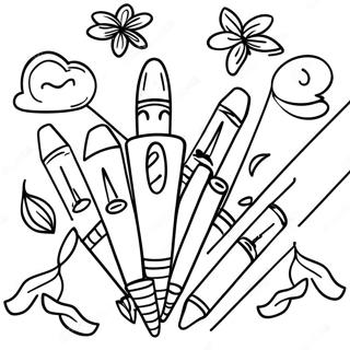 Crayons Coloring Page 38813-31050