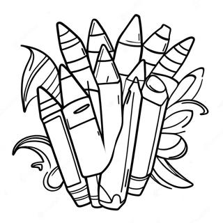 Crayons Coloring Page 38813-31051