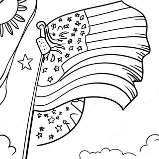 Fourth Of July Flag Coloring Page 38833-31062