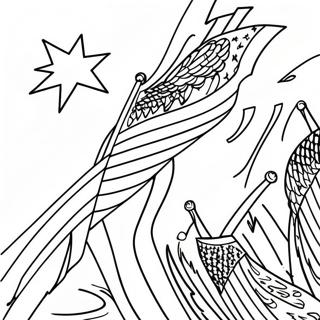 Fourth Of July Flag Coloring Page 38833-31063