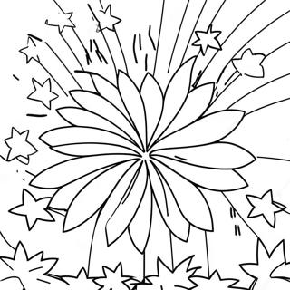 Patriotic Fireworks Coloring Page 38834-31072