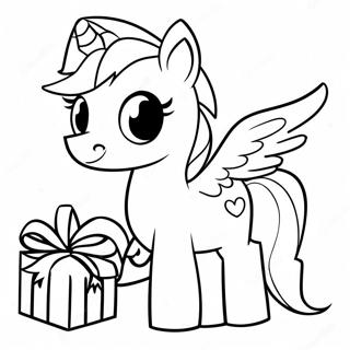 My Little Pony Christmas Coloring Page 38843-31065