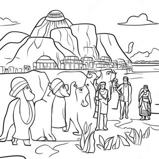 Mesopotamia Ancient Civilization Coloring Page 38853-31096