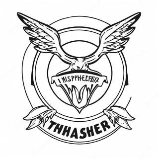 Thrasher Skateboard Coloring Pages