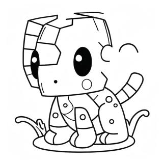 Pixel Coloring Page For Kids 3886-3143