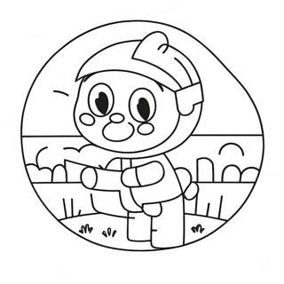 Pixel Coloring Page For Kids 3886-3144