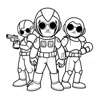 Digit And The Cyber Squad Coloring Page 38874-31097