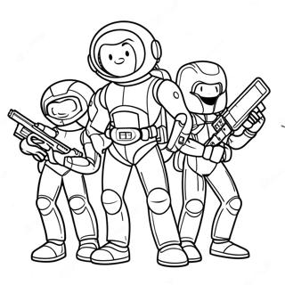 Digit And The Cyber Squad Coloring Page 38874-31099