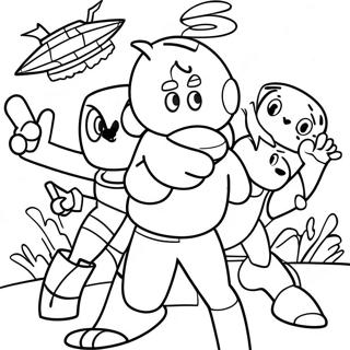 Digit And The Cyber Squad Coloring Page 38874-31100