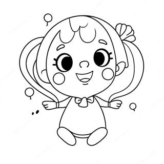 Cute Happy Birthday Sister Balloon Coloring Page 38884-31106