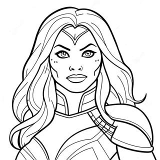 Gamora In Action Coloring Page 38904-31124