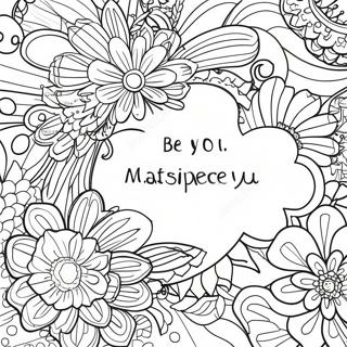 Be You Inspirational Quote Coloring Page 38913-31128