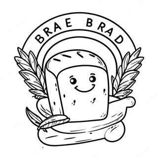 Bread Barbershop Logo Coloring Page 38923-31133