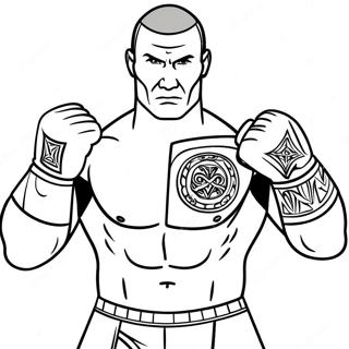 Randy Orton Intense Action Coloring Page 38953-31154