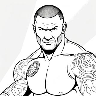 Randy Orton Intense Action Coloring Page 38953-31155