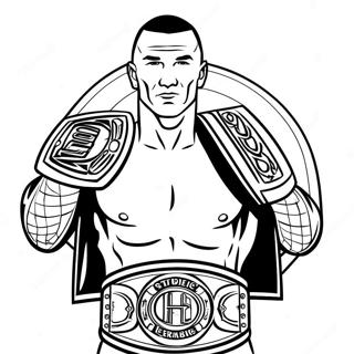 Randy Orton With Championship Belt Coloring Page 38954-31151