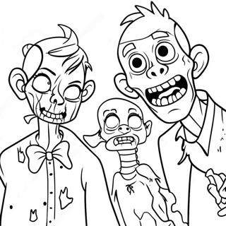 Disney Zombies Coloring Pages