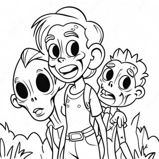 Creepy Disney Zombies Coloring Page 38964-31158