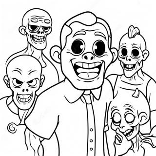 Creepy Disney Zombies Coloring Page 38964-31159