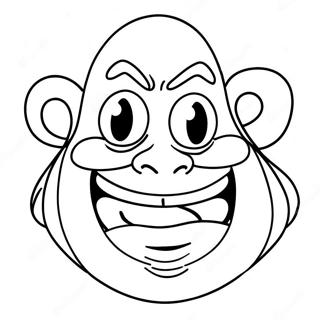 Funny Grimace Character Coloring Page 3897-3153