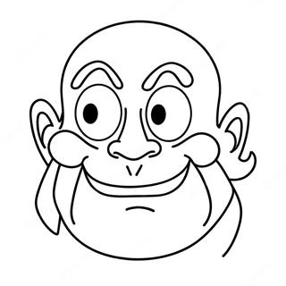 Funny Grimace Character Coloring Page 3897-3154