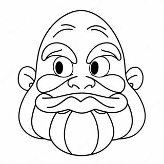 Funny Grimace Character Coloring Page 3897-3156