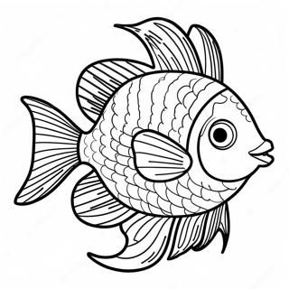 Realistic Tropical Fish Coloring Page 38983-31173