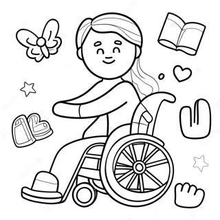 Disability Awareness Coloring Page 39033-31213