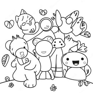 Inclusive Friends Coloring Page 39034-31219