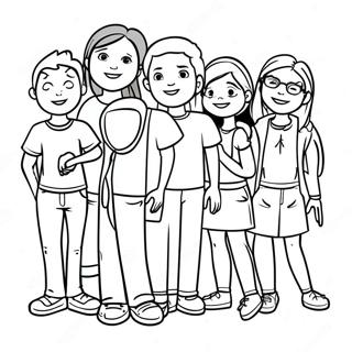 Inclusive Friends Coloring Page 39034-31220