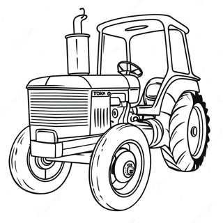 Pulling Tractor Coloring Pages