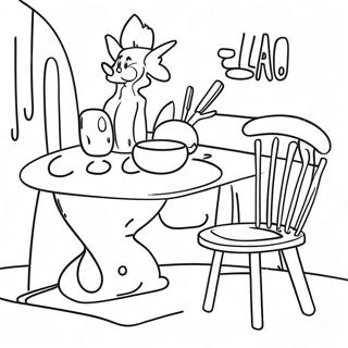 Lalo Table Coloring Pages