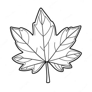 Cute Maple Leaf Coloring Page 39084-31253