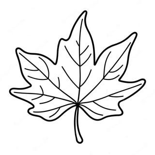 Cute Maple Leaf Coloring Page 39084-31255