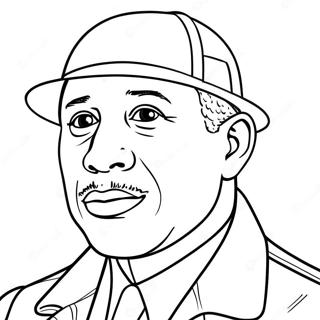 Garrett Morgan With Invention Coloring Page 39094-31261