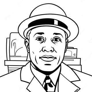 Garrett Morgan With Invention Coloring Page 39094-31263