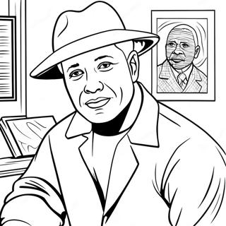 Garrett Morgan With Invention Coloring Page 39094-31264