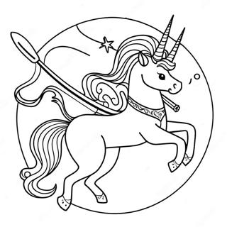 Sagittarius Zodiac Sign Coloring Page 39103-31268