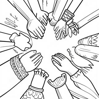 Diverse Unity Coloring Page 39114-31274