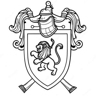 Gryffindor House Crest Coloring Page 39144-31304