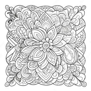 Cozy Blanket With Patterns Coloring Page 39154-31305