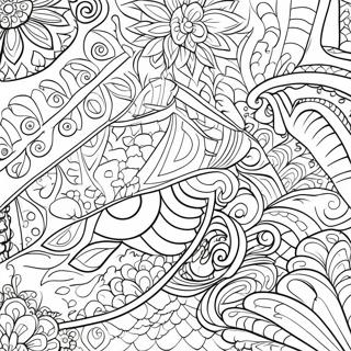 Cozy Blanket With Patterns Coloring Page 39154-31306