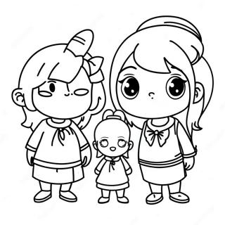 Oshi No Ko Characters Coloring Page 39164-31315