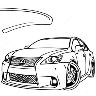 Sporty Lexus Car Coloring Page 39174-31325