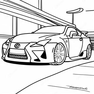 Sporty Lexus Car Coloring Page 39174-31326