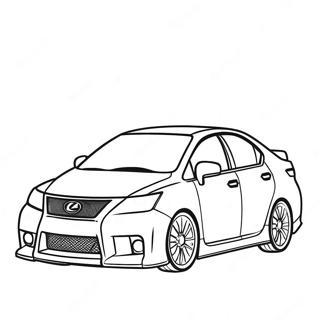 Sporty Lexus Car Coloring Page 39174-31328